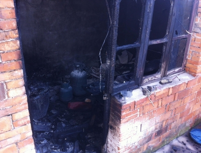 杭集一液化气代充点爆炸起火2