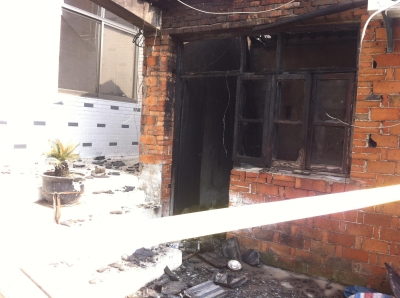 杭集一液化气代充点爆炸起火3