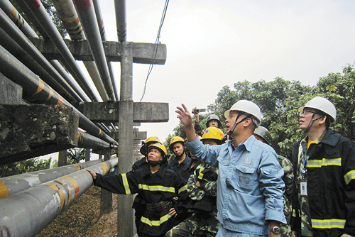 中国石化企业排查管网隐患确保安全生产7