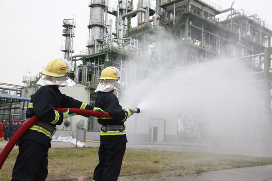 图为应急演练现场